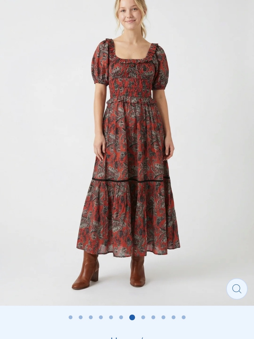 PERCY MIDI DRESS SHISHA ORANGE